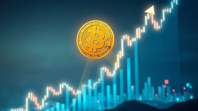 Chart showing a significant Bitcoin price surge above $109,000, highlighting the current BTC market strength.