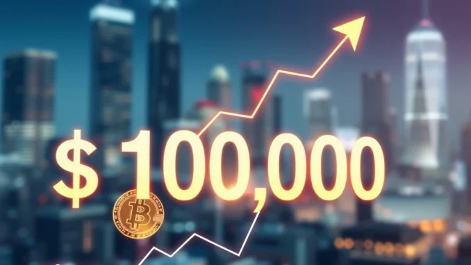 Bitcoin Price Surges: BTC Rockets Past $109,000 Milestone A digital Bitcoin symbol rising on a financial chart, signifying the Bitcoin price surge above $109,000.