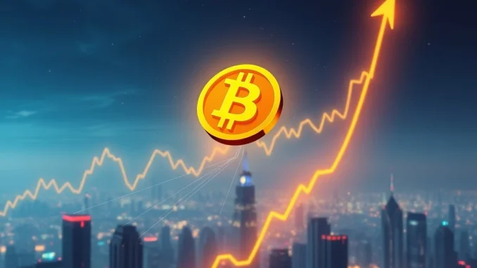 Bitcoin Price Explodes: BTC Rockets Past $110,000 Milestone Chart showing the incredible Bitcoin price surge past $110,000, signifying a major milestone in the cryptocurrency market.