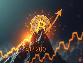 A visual representation of the **Bitcoin price** breaking past the $112,000 mark, indicating a significant upward trend in the crypto market.