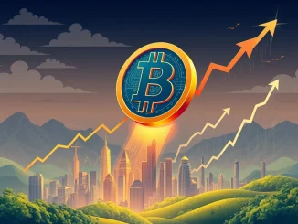 A chart showing Bitcoin's price surge past $109,000, reflecting market optimism and growth in the cryptocurrency market.