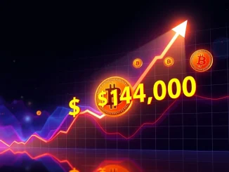 A visual representation of Bitcoin price dramatically breaking above $120,000, symbolizing a significant BTC $120,000 milestone.