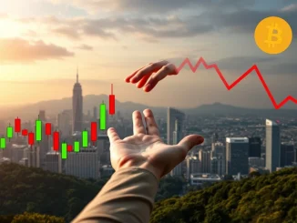 Chart showing a Bitcoin price dip followed by an upward trend, signifying VanEck's identified crypto buying opportunity.