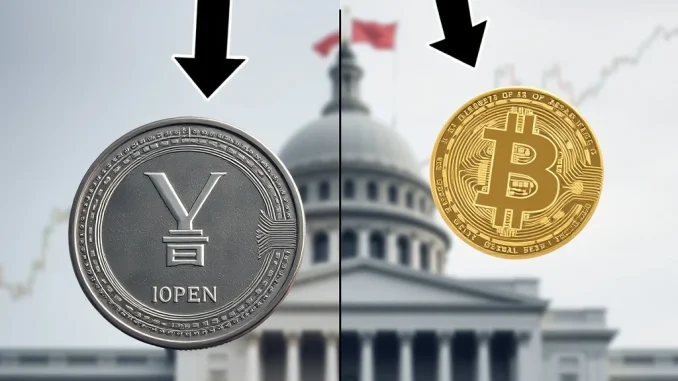 Bitcoin rally faces pressure from a weakening Japanese yen due to Japan's fiscal policy.