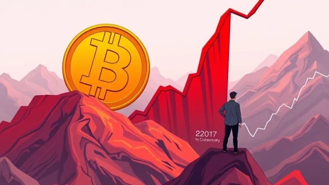 DWF Labs founder Andrei Grachev confidently points towards a rising Bitcoin chart, symbolizing the anticipated Bitcoin recovery from recent market liquidations.