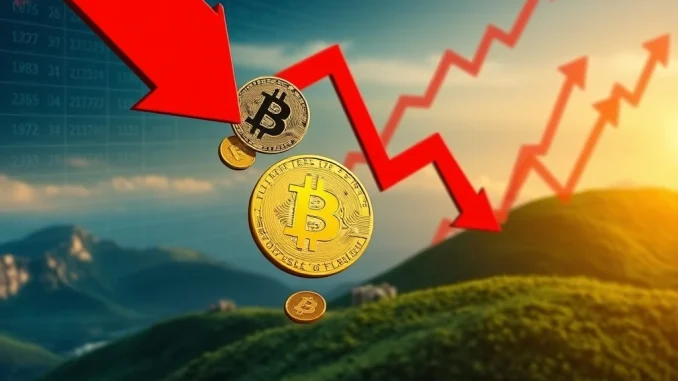 A chart illustrating increasing Bitcoin selling pressure from long-term holders, signaling a significant market shift.