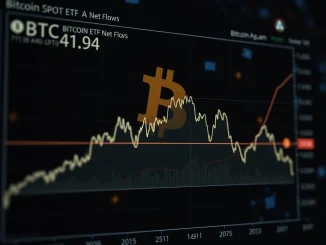 A chart illustrating Bitcoin spot ETF flows signaling a potential market bottom and future BTC price recovery.