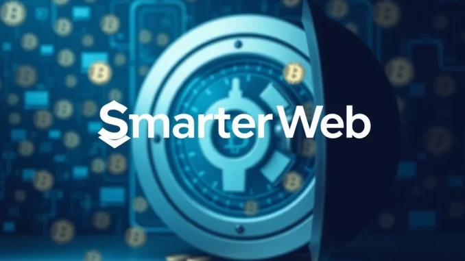 Smarter Web Company's growing Bitcoin holdings, symbolizing its robust Bitcoin reserve strategy and corporate adoption.