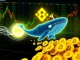 A digital representation of a large Bitcoin transfer, showing 3,003 BTC moving into a Binance exchange wallet, highlighting a significant crypto whale transaction.