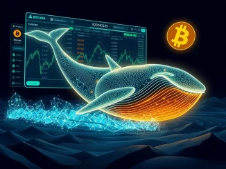 Illustrates Bitcoin whales moving significant BTC from exchanges, signaling strong accumulation and potential market shifts.