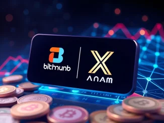 Bithumb and Anoma (XAN) logos signify the new XAN crypto listing on the South Korean exchange.