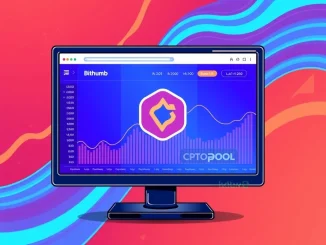Bithumb crypto exchange platform displaying CPOOL token listing, signaling new trading opportunities for South Korean won.