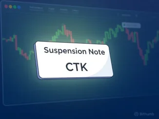 Bithumb crypto exchange interface showing a critical alert for Shentu (CTK) deposit and withdrawal suspension due to a network upgrade.