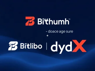 Bithumb DYDX suspension notice indicating a crucial dYdX network upgrade for deposits and withdrawals.