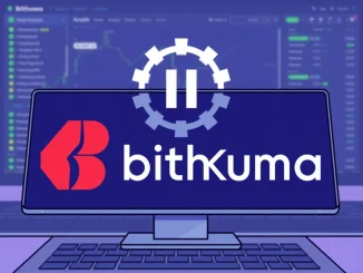 Illustrates Bithumb's announcement regarding the temporary Bithumb KSM suspension for the upcoming Kusama network migration, signifying a crucial operational update for users.