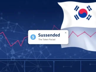 A digital screen showing a **Bithumb SEI suspension** notice for deposits and withdrawals due to a **Sei mainnet upgrade**.