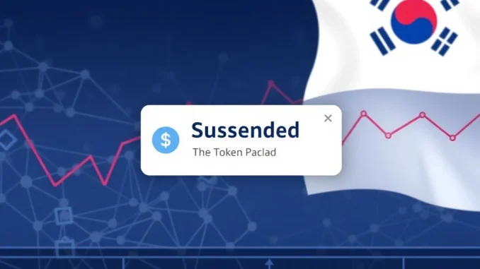 Bithumb SEI Suspension: Crucial Upgrade Impacts Deposits and Withdrawals A digital screen showing a **Bithumb SEI suspension** notice for deposits and withdrawals due to a **Sei mainnet upgrade**.