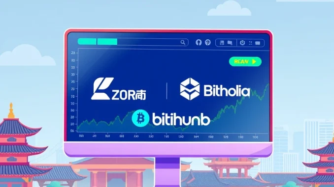Bithumb Unveils Exciting New Listings: ZORA and RECALL Join the Exchange Bithumb exchange interface showing ZORA and RECALL crypto assets, signaling new trading opportunities for South Korean investors.