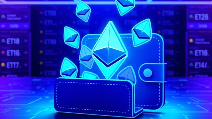 Illustration depicting Bitmain's significant Ethereum accumulation, highlighting their strategic ETH investment.