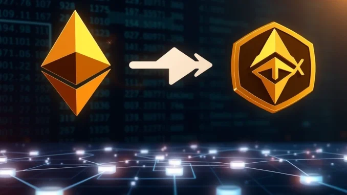 Visualizing a **Bitmine ETH** transfer, showing a substantial **Ethereum transaction** between crypto entities.