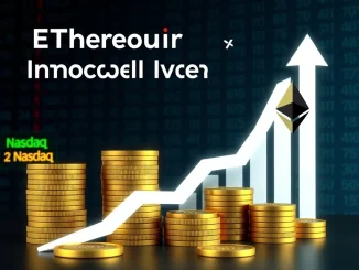 A visual representation of a substantial Bitmine ETH purchase, signifying a $320M institutional investment in Ethereum.