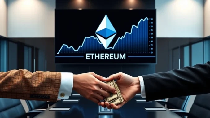 Illustrates Bitmine's substantial Bitmine ETH purchase, showing digital assets and financial growth, symbolizing strategic Ethereum investments.