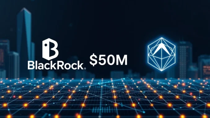 Illustrates BlackRock BUIDL fund's significant $500M transfer, enhancing the Polygon network's real-world asset tokenization capabilities.