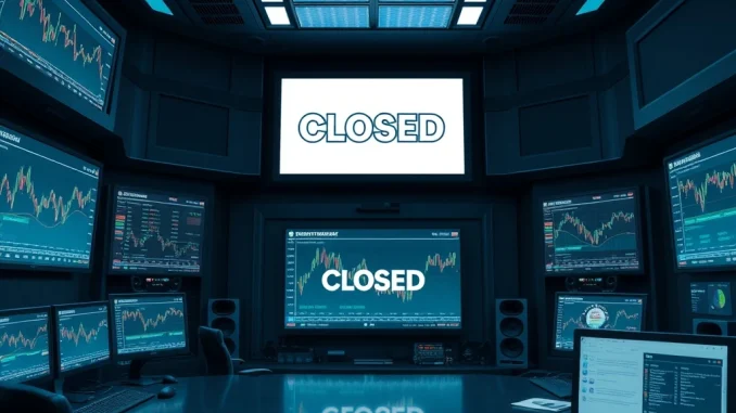 Blockworks news screens going dark, symbolizing a major shift in the crypto media landscape and digital asset journalism.