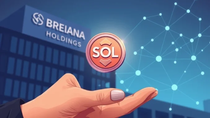 Brera Holdings' strategic $50M Solana SOL investment agreement with Solana Foundation for infrastructure support.