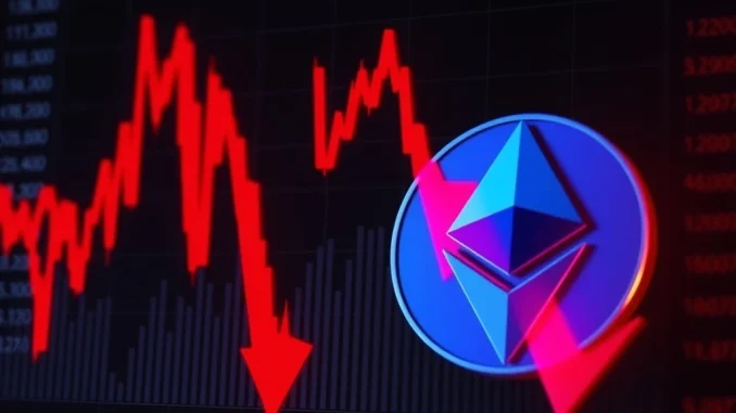 Chart displaying significant BTC liquidations and market volatility impacting cryptocurrency traders.