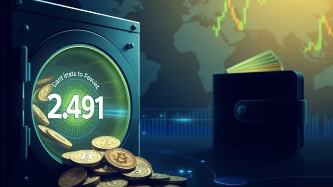 Illustrates a significant BTC transfer to Coinbase Institutional, representing a major crypto whale transaction and its market implications.