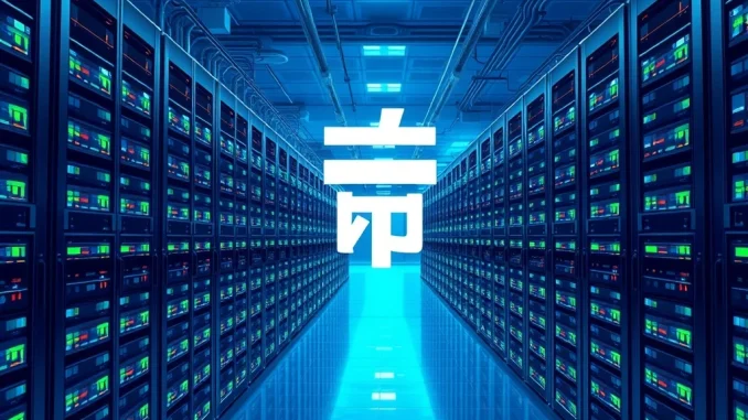 A digital representation of Cango's powerful Bitcoin mining operation, showcasing their impressive BTC mining output.