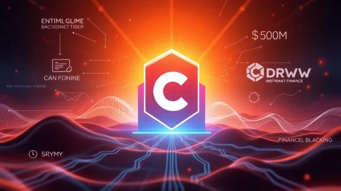 Canton Network Secures *Pivotal* $500M Funding for Treasury Firm, Led by DRW Illustrates DRW's leadership in securing $500M for Canton Network's treasury, symbolizing growth and secure digital asset management for the Canton Network.