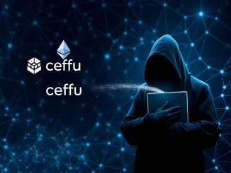 Visualizing a significant Ceffu ETH transfer of $102 million moving from a secure platform to an anonymous digital wallet, highlighting the mystery.