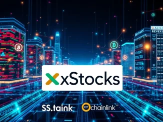 xStocks leverages Chainlink CCIP for secure, transparent cross-chain tokenized stock trading, symbolizing advanced blockchain interoperability.