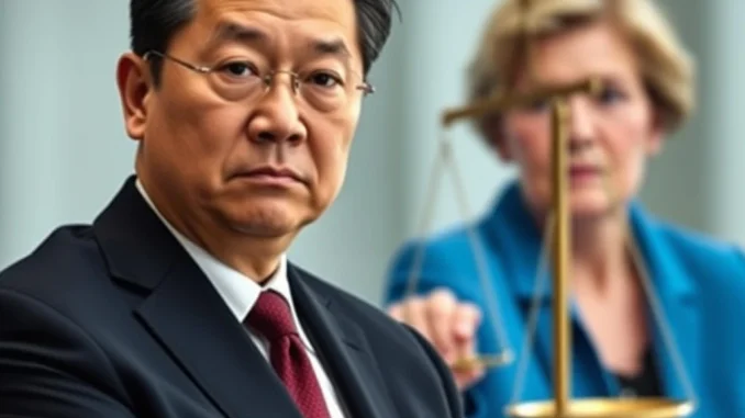 Changpeng Zhao, Binance founder, stands firm amidst legal dispute, threatening Senator Warren over pardon claims.