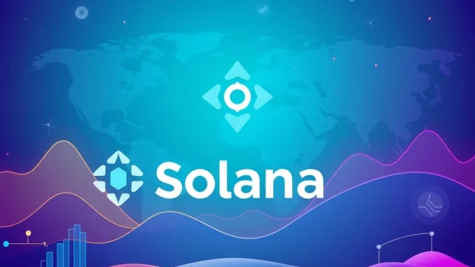Visualizing Circle USYC Solana integration, showing digital assets flowing into the Solana network, symbolizing the expansion of tokenized money market funds.