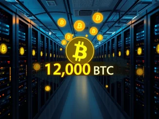 CleanSpark Bitcoin mining facility showcasing impressive BTC holdings, symbolizing growth in cryptocurrency operations.