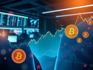 A financial chart illustrating a significant $2,505 CME Bitcoin futures gap, crucial for crypto trading analysis.