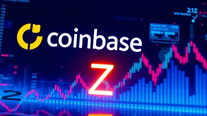 A visual representation of the Double Zero (2Z) token integrated into the Coinbase trading platform, highlighting the new spot trading opportunities.