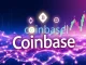 Coinbase listings announcement showing LINEA, NOICE, and SYND symbols on a digital interface, signaling new crypto opportunities.