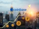 A chart illustrating a rising Coinbase price target, reflecting a positive cryptocurrency outlook and increasing institutional crypto demand.