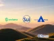 Digital assets representing Solana, Sui, and Avalanche tokens being staked within the Coinbase Prime platform, symbolizing the expanded Coinbase Prime staking partnership with Figment.