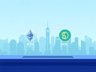 A digital interface displaying Coinbase staking options for ETH and SOL, symbolizing expanded New York crypto access.