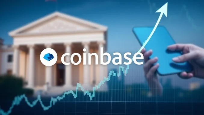 Coinbase Stock: JPMorgan Identifies Compelling Upside Potential to $404 A financial chart showing the attractive upside for Coinbase stock after JPMorgan's positive stock analysis.