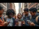 Young New Yorkers accessing digital funds on their phones, symbolizing the Coinbase USDC financial aid program empowering low-income residents.
