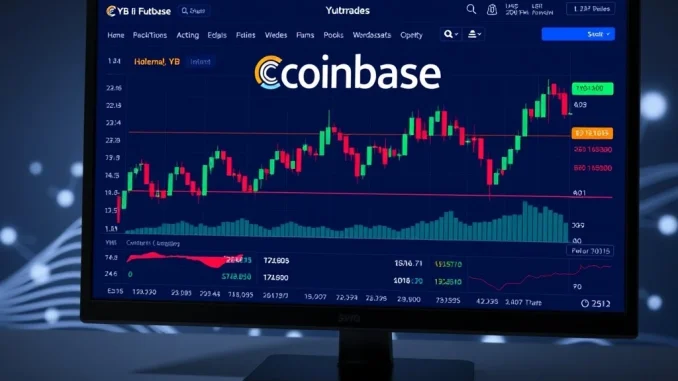 Coinbase YB futures trading interface showing market data and potential for new derivative opportunities.