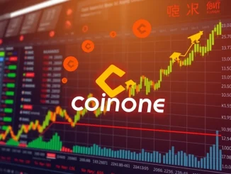 A visual representation of Coinone's platform announcing the KGEN crypto listing, highlighting its importance for South Korean traders and the broader market.