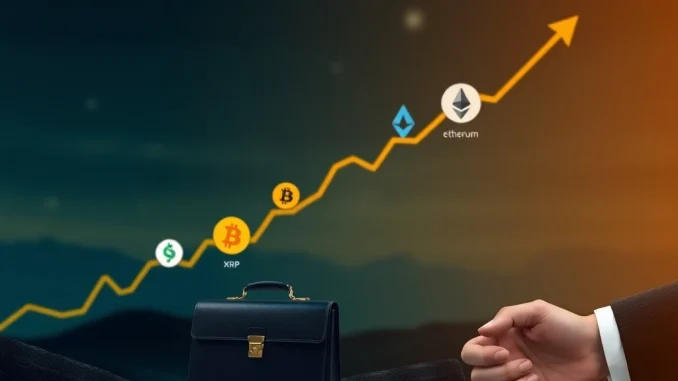 Chart showing rapid growth of crypto ETPs, symbolizing market expansion and Eric Balchunas' prediction.
