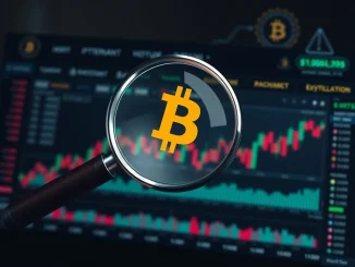 A magnifying glass hovers over a cryptocurrency exchange interface, symbolizing the urgent **crypto exchange probe** demanded by Crypto.com CEO Kris Marszalek after mass liquidations.